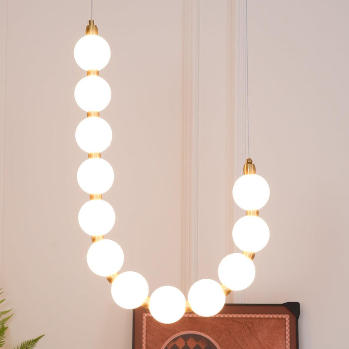 Acrylic Pearl Necklace Chandelier - DWHOME