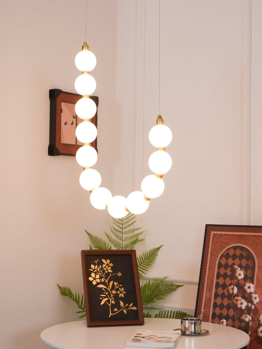 Acrylic Pearl Necklace Chandelier - DWHOME