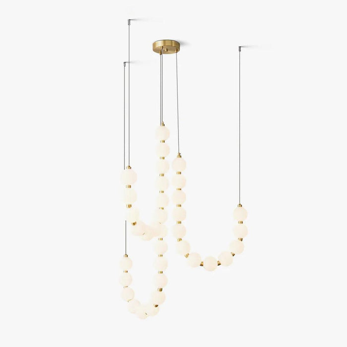 Acrylic Pearl Necklace Chandelier - Vakkerlight