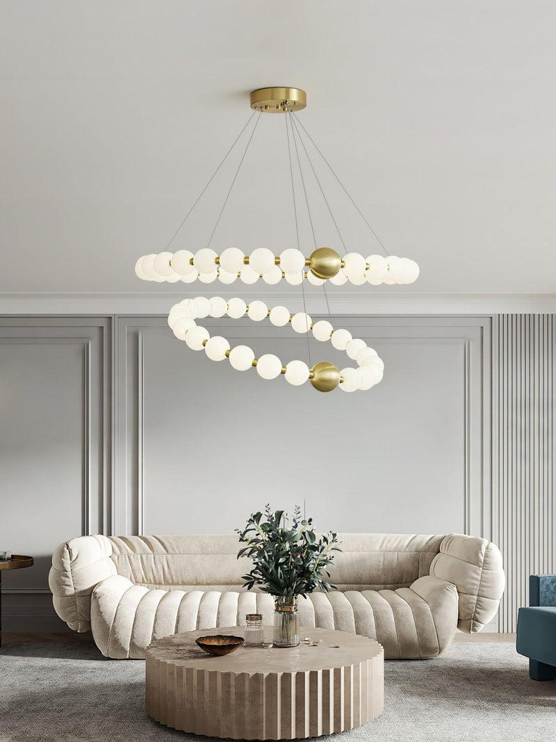 Acrylic Pearls Chandelier-DWHOME