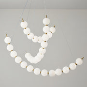 Acrylic Pearls Chandelier-DWHOME