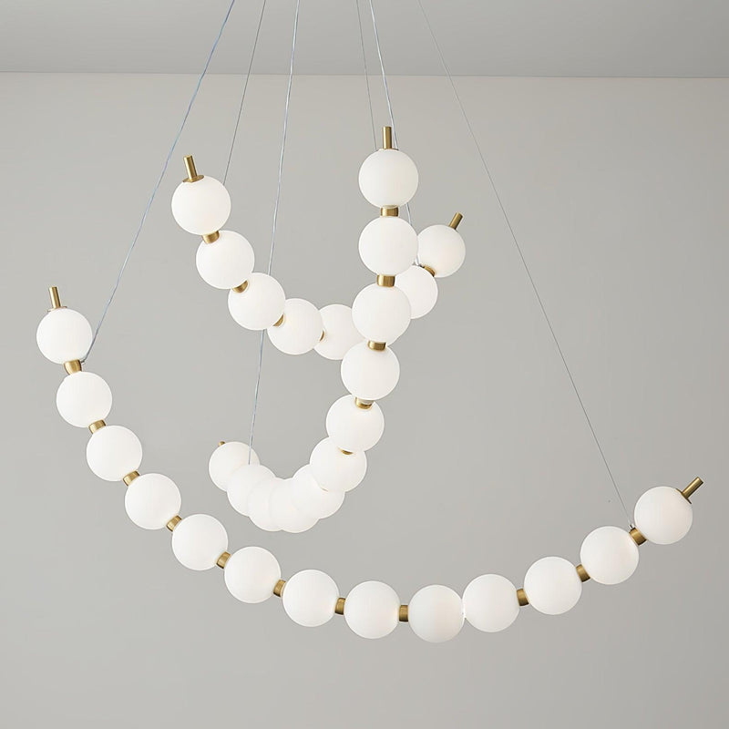 Acrylic Pearls Chandelier-DWHOME