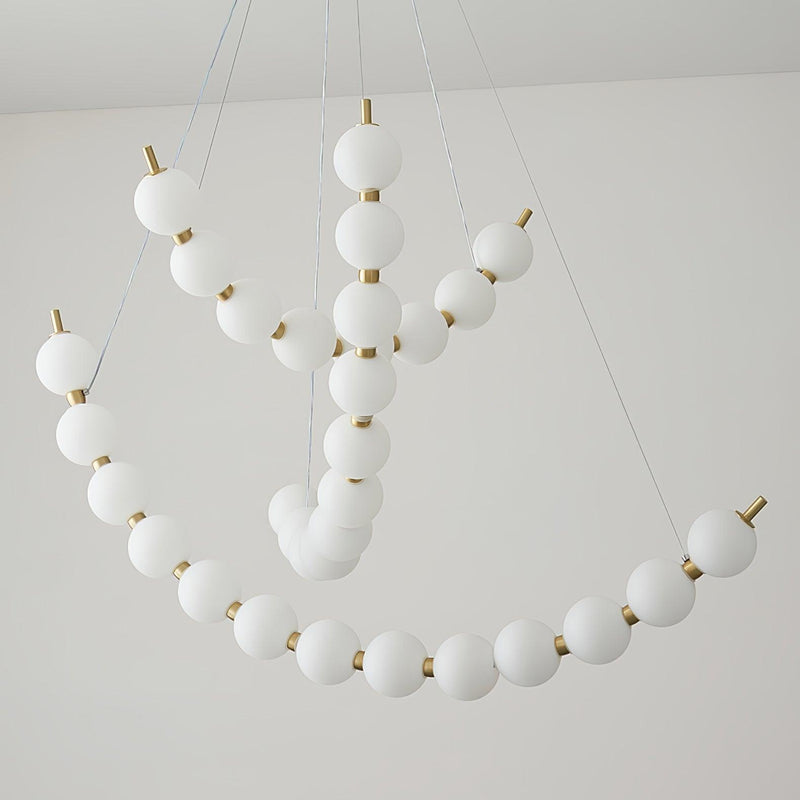 Acrylic Pearls Chandelier-DWHOME