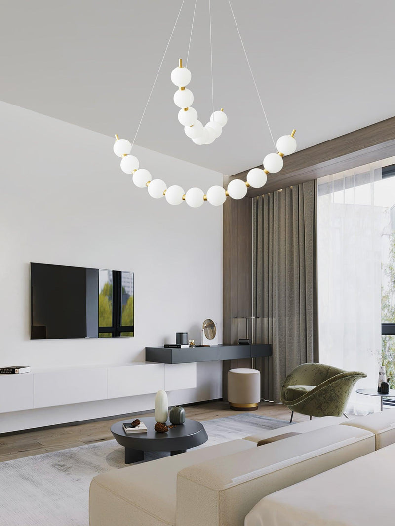 Acrylic Pearls Chandelier-DWHOME