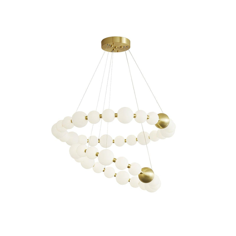 Acrylic Pearls Chandelier-DWHOME