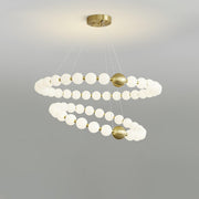 Acrylic Pearls Chandelier-DWHOME