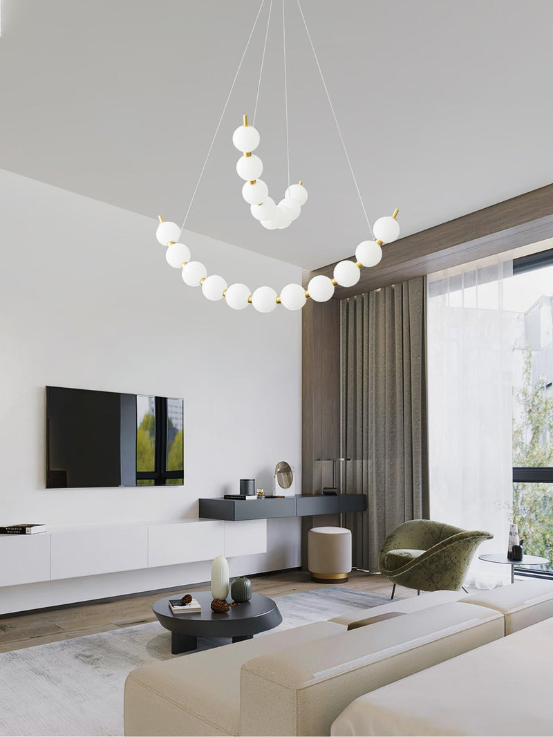 Acrylic Pearls Chandelier-DWHOME