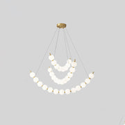 Acrylic Pearls Chandelier-DWHOME