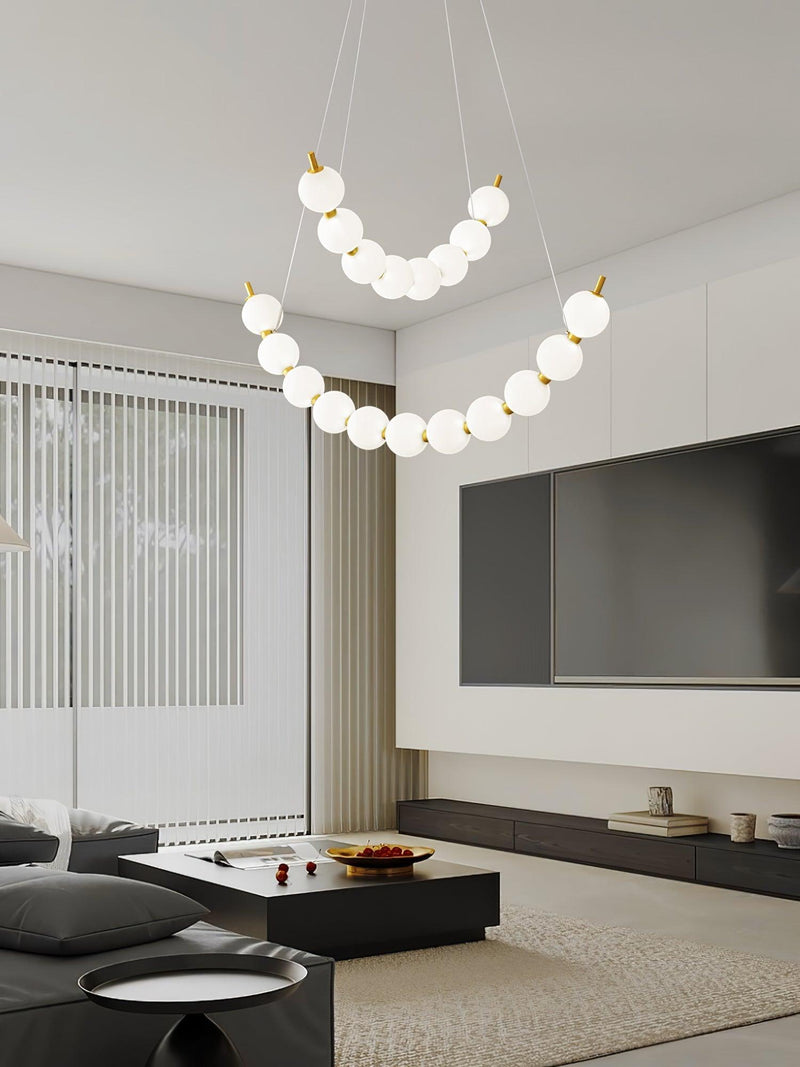 Acrylic Pearls Chandelier-DWHOME