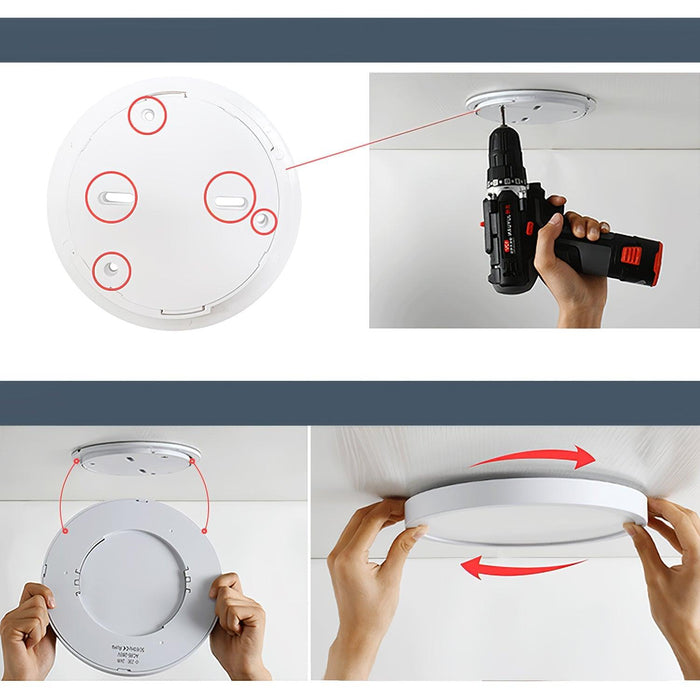 Acrylic Thinnest Round Ceiling Light-DWHOME