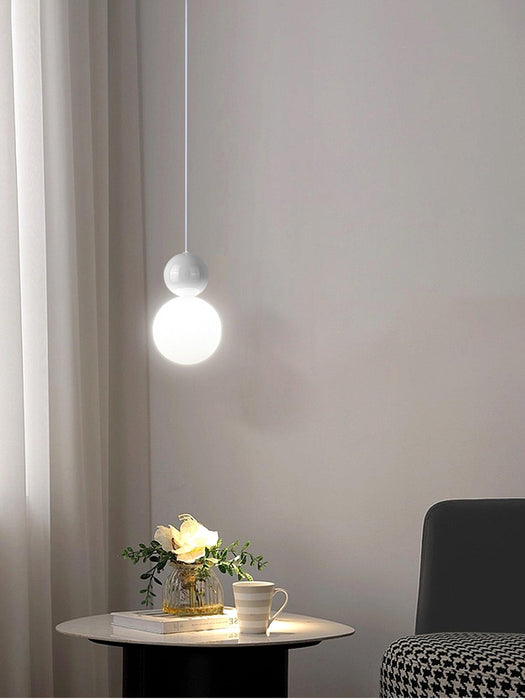 Acrylic Two Ball Pendant Light-DWHOME
