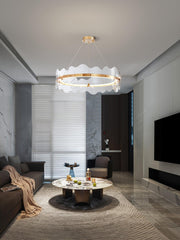 Acrylic Wave Chandelier-DWHOME