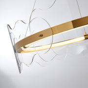 Acrylic Wave Chandelier-DWHOME