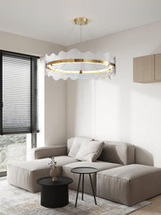 Acrylic Wave Chandelier-DWHOME