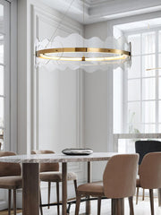 Acrylic Wave Chandelier-DWHOME