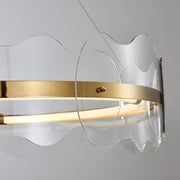 Acrylic Wave Chandelier-DWHOME