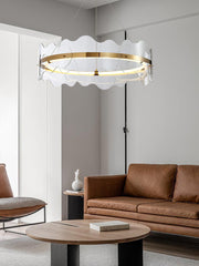 Acrylic Wave Chandelier-DWHOME