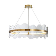 Acrylic Wave Chandelier-DWHOME