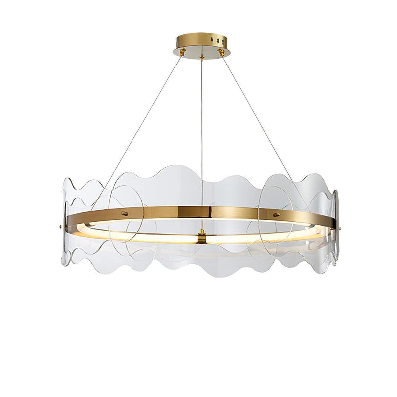 Acrylic Wave Chandelier-DWHOME
