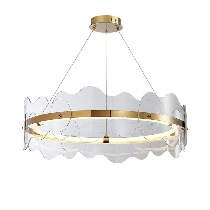 Acrylic Wave Chandelier-DWHOME