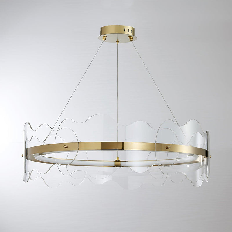 Acrylic Wave Chandelier-DWHOME