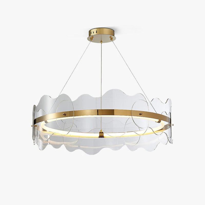 Acrylic Wave Chandelier-DWHOME