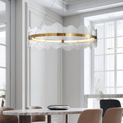 Acrylic Wave Chandelier-DWHOME