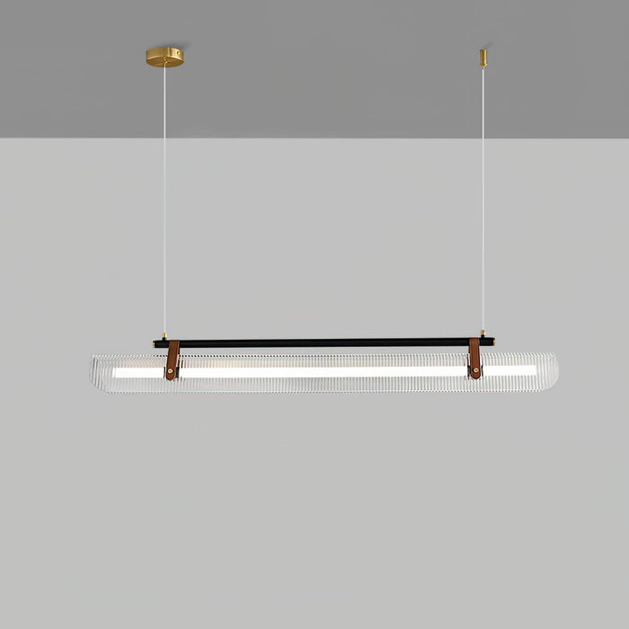 Acrylic Linear Chandelier.