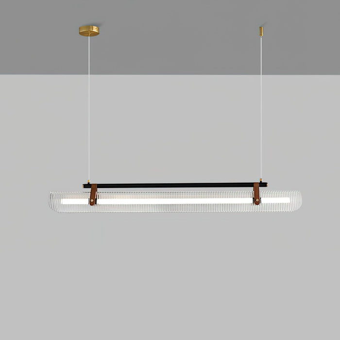 Acrylic Linear Chandelier.