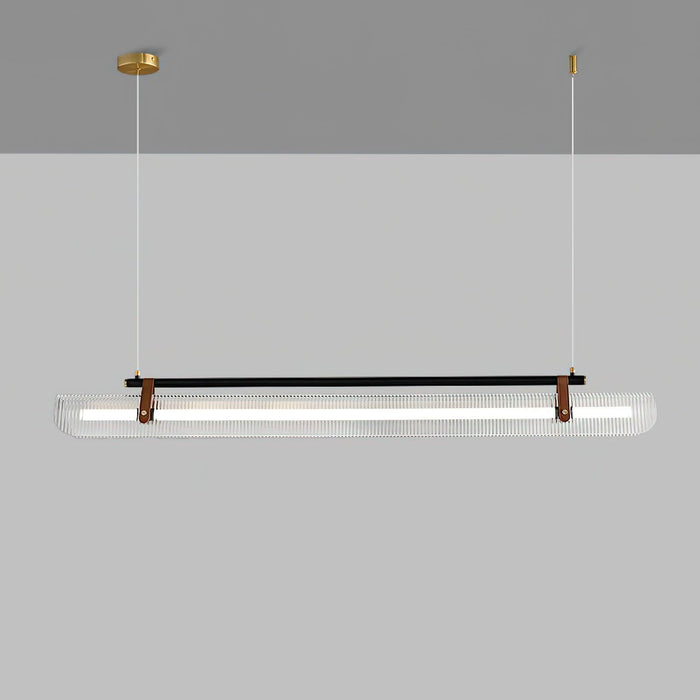 Acrylic Linear Chandelier.