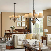 Adela Wood Chandelier-DWHOME