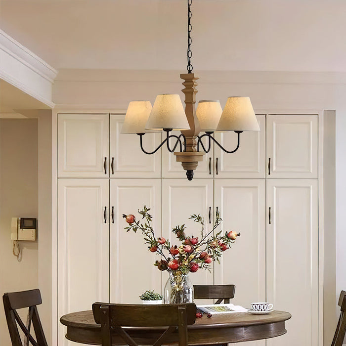 Adela Wood Chandelier-DWHOME
