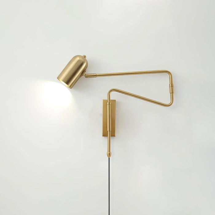 Adjustable Arm Plug In Wall Lamp-DWHOME
