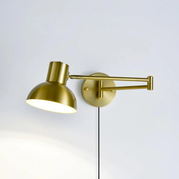 Adjustable Arm Plug In Wall Lamp-DWHOME