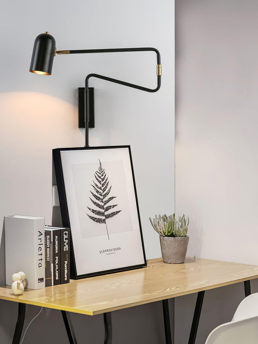 Adjustable Arm Reading Wall Lamp-DWHOME