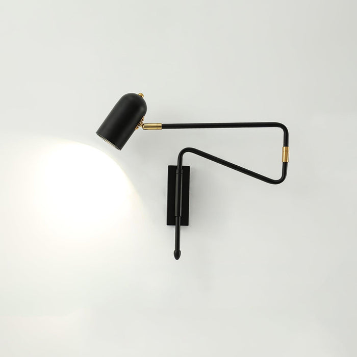 Adjustable Arm Plug In Wall Lamp-DWHOME