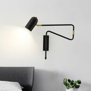 Adjustable Arm Plug In Wall Lamp-DWHOME