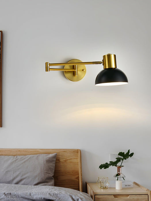 Adjustable Arm Plug In Wall Lamp-DWHOME