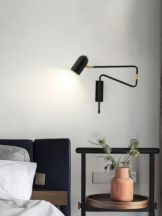 Adjustable Arm Reading Wall Lamp.