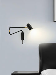 Adjustable Arm Plug In Wall Lamp-DWHOME