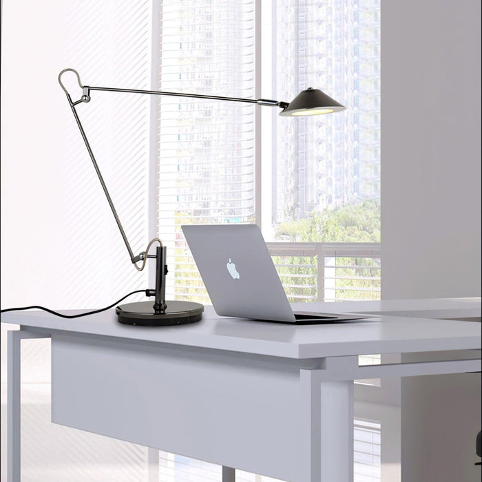 Adjustable Black Office Task Lamp-DWHOME
