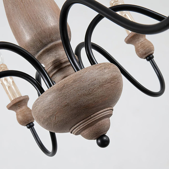 Afralia Wooden Chandelier-DWHOME