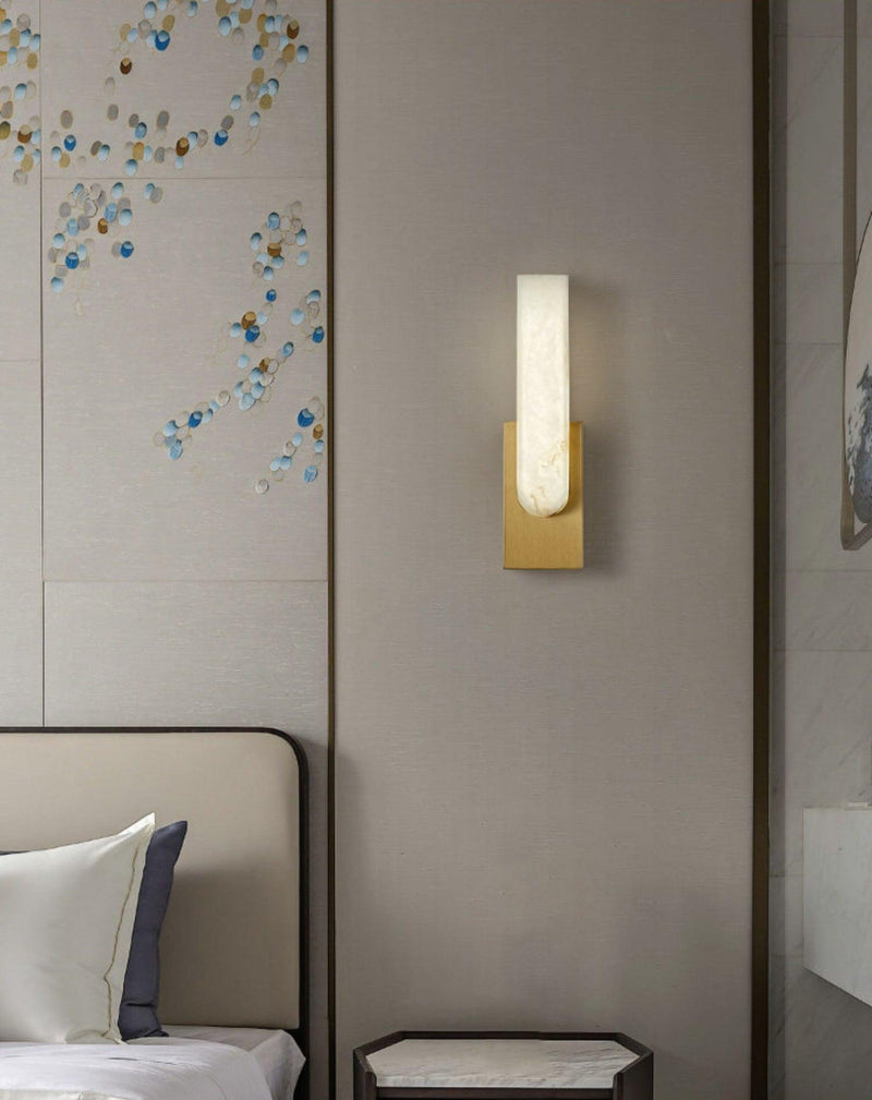 Agatha Alabaster Wall Lamp-DWHOME