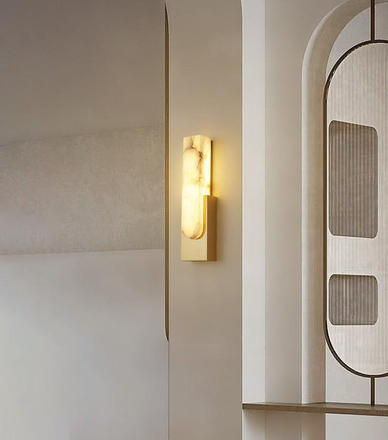 Agatha Alabaster Wall Lamp-DWHOME