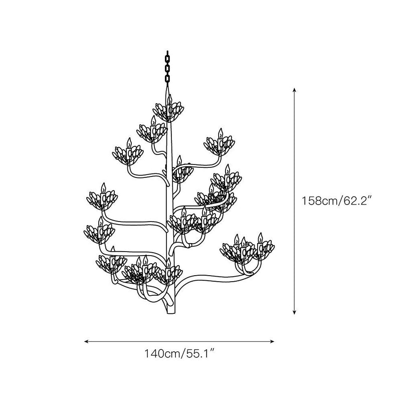 Agave Americana Chandelier-DWHOME