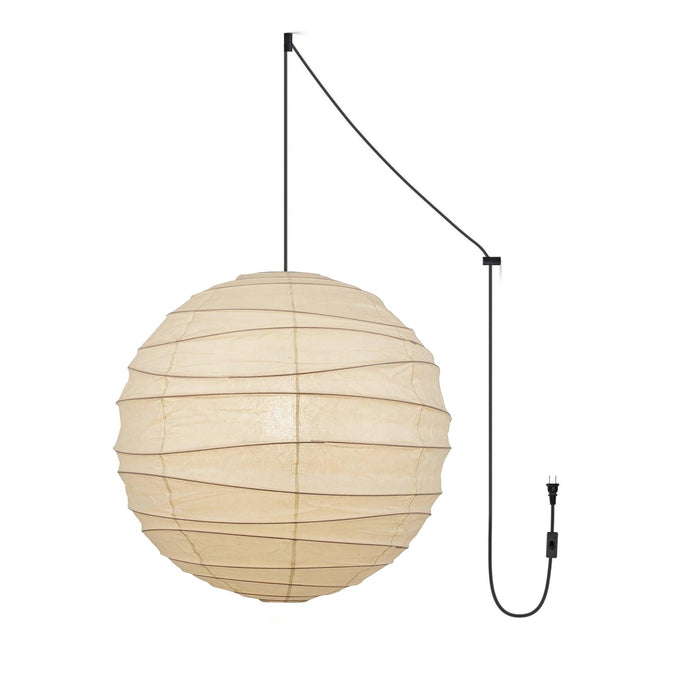 Washi Paper Pendant Swag Lamp - DWHOME