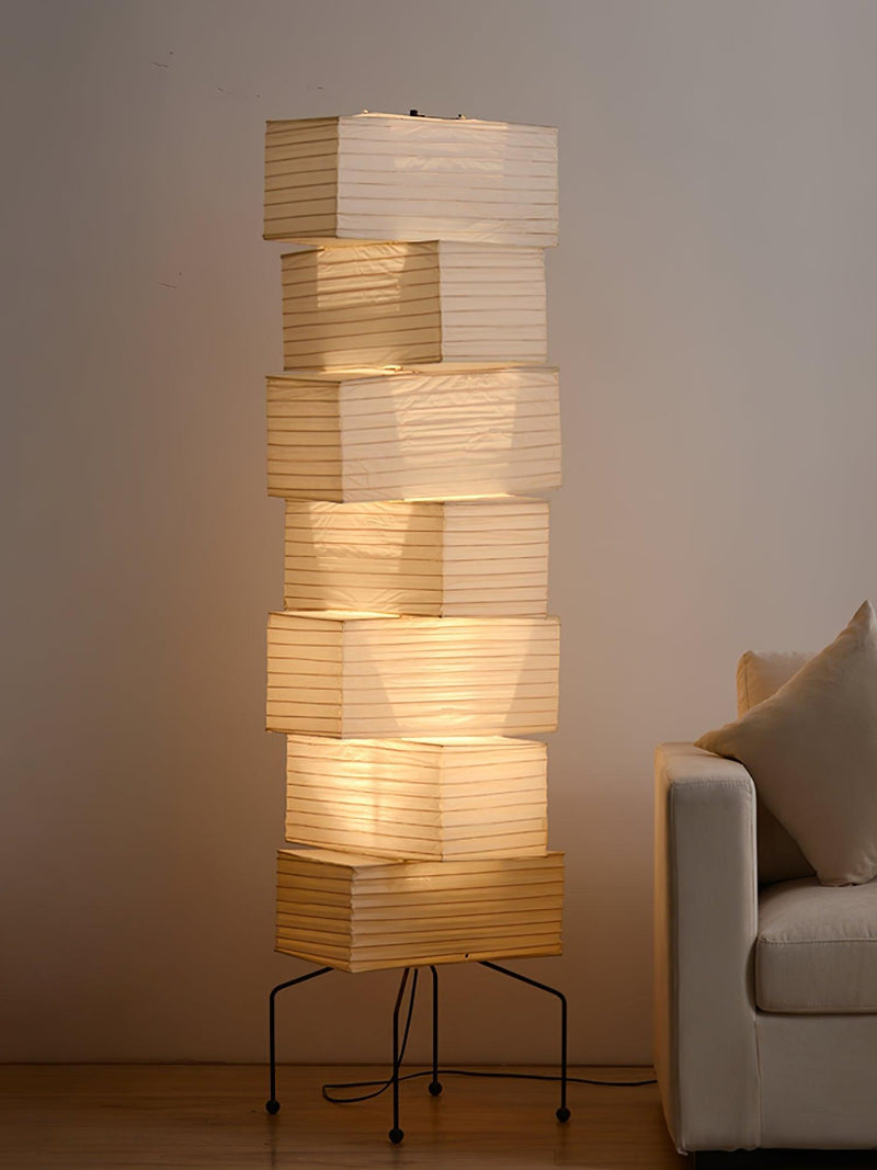 Lana Stacked Floor Lamp-DWHOME