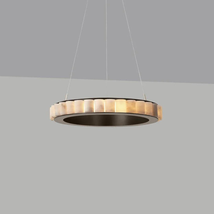 Alabaster Avalon Halo Chandelier - Vakkerlight