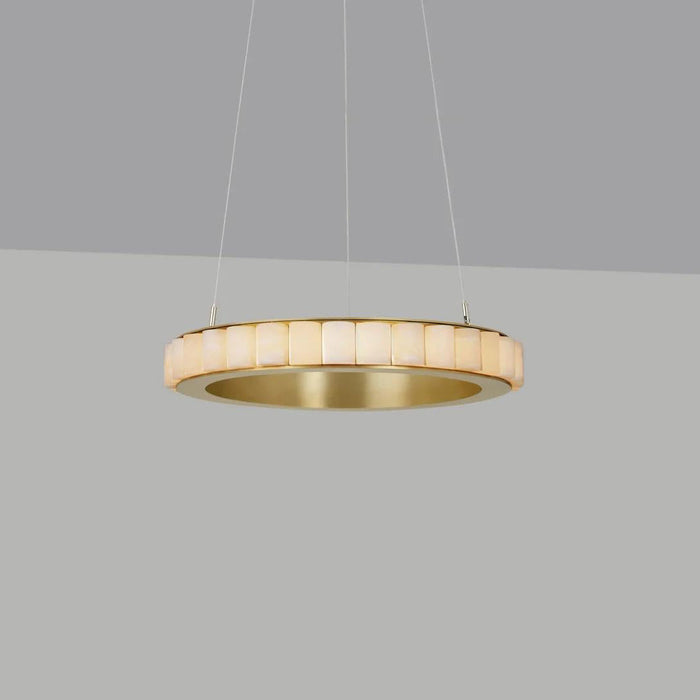 Alabaster Avalon Halo Chandelier - Vakkerlight