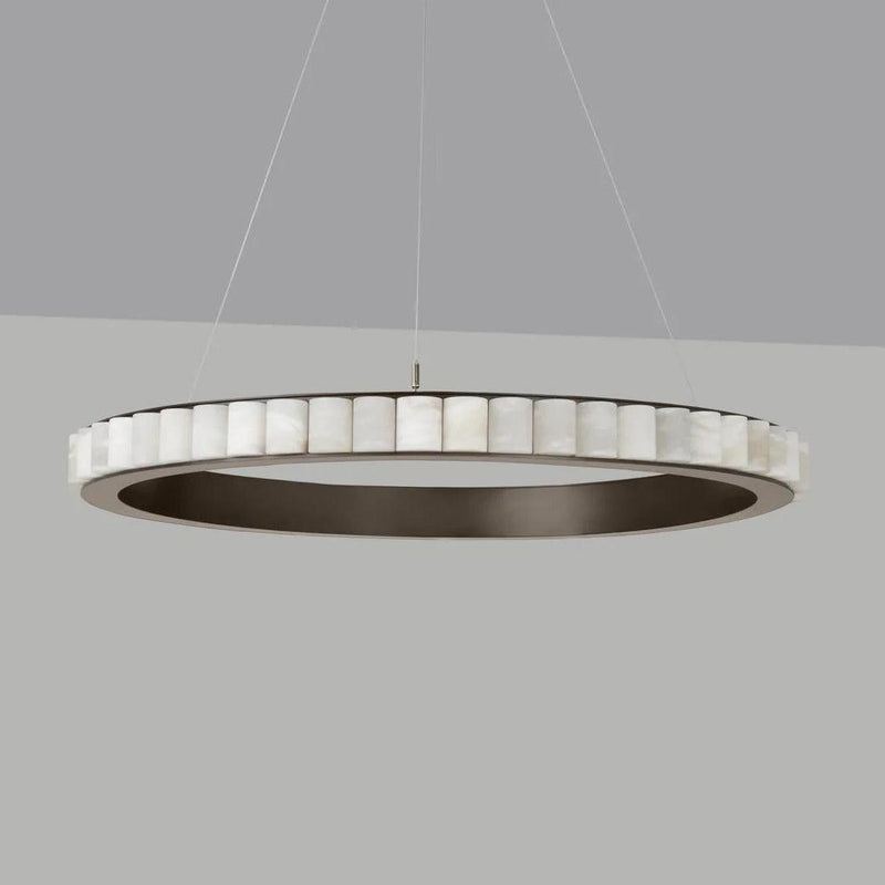 Alabaster Avalon Halo Chandelier-DWHOME